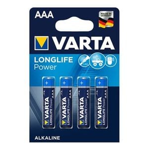 Set baterii alcaline Varta High Energy LR03 AAA 4 bucati, BAT0236