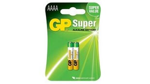 Baterie alcalina AAAA, GP Batteries BATLR61GP, 1.5V, 2 bucati
