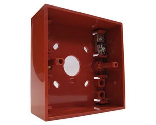 Baza pentru montaj aparent buton Morley-IAS, culoare rosie - Honeywell PS031W