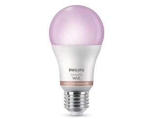 Bec LED inteligent Philips 8721103046611, A60, RGB, E27, 1521 lm, lumina ajustabila, estompare, control vocal, Matter, SpaceSense