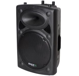 Boxa activa Ibiza Sound SLK15A-TWS, 800W, player USB, MP3, Bluetooth incorporat, functie TWS
