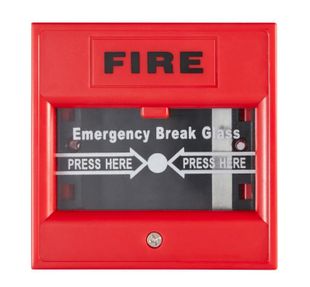 Buton de urgenta incendiu Hikvision DS-K7PEB(Red), NO/NC/COM, 36V DC, rosu