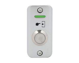 Buton de iesire, LED de semnalizare, montaj aplicat, IP56, aliaj de zinc, NO-COM, SMB-S001L