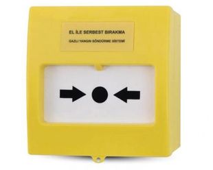 Buton de incendiu conventional, NO/NC, 5-30VDC, rezistenta interna 470 ohmi, TEKNIM, TFB-3165Y