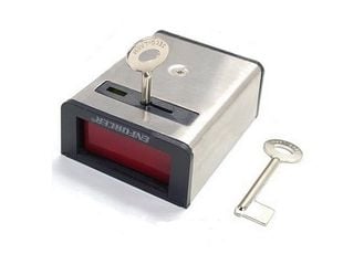 Buton de panica, cu retinere, din metal, 2 chei, SS077