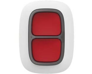 Buton de panica dublu wireless Ajax, 868 Mhz 1.3km, IP55, alb, AJAX DOUBLE BUTTON WH