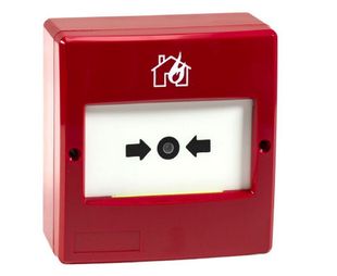 Buton de panica incendiu, adresabil, LED, IP40, ABS, Detnov MAD-450-I
