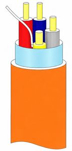 Cablu alarma incendiu ecranat JE-H(St)HFE180E902x2x1.50-300m, FE180 PH120 E90, LSZH, 300/500V, 2x2x1.5mm2, 300m