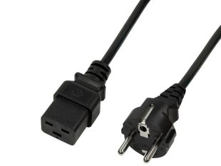 Cablu alimentare Logilink, 1m, intrare Schuko, iesire C19, 16A, 3x1mm, negru, testat VDE, CP151