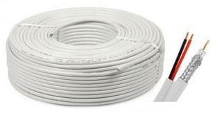 Cablu coaxial RG6 cu alimentare 2x0,75, rola 200 de metri TW200SCCA