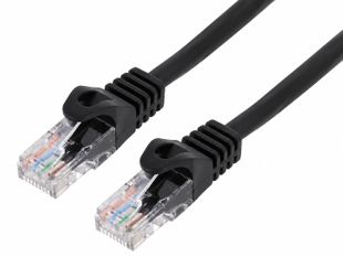 Cablu patch cord UTP Cat6, 0.25m, negru, AWG 26, 8 pozitii 8 contacte, snagless, 250 MHz, Gembird PP6U-0.25M/BK