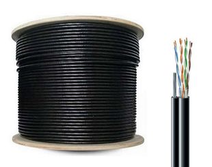 Cablu UTP CAT5E, din cupru, 4x2x24 AWG, cu sufa metalica, rola 305 metri, Safer ADM-UTP5EPE-SUFA-305M