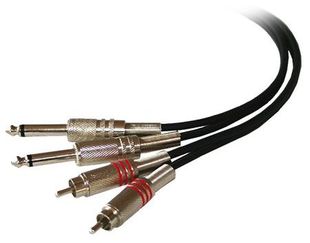 Cablu audio 2x RCA TATA la 2x Jack 6.35mm, lungime 5m, CM5RJ-2