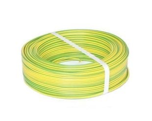 Cablu conductor flexibil MYF 2,5mm, rola 100 metri, galben-verde, CUPRU CU-MYF2.5GALB-VER
