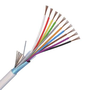 Cablu de alarma ecranat cu 10 fire, cupru 100%, multifilar, 0.22mm patrati, rola 100m, Elan 10CUEF