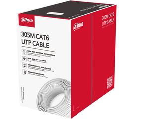 Cablu UTP CAT6 Cupru 0,53 mm rezistent la flacara Dahua, PFM920I-6UN-C-V2