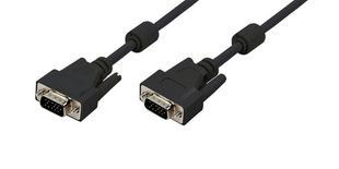 Cablu video VGA, lungime 3m, dublu ecranat, 1080p, negru LogiLink CV0002