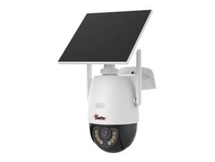 Camera 4G supraveghere exterior Safer, 3 MP, panou solar, rotire PT, lentila 4 mm, IR+LED 30 m, audio bidirectional, slot microSD, IP66, SAF-P2G-3MP