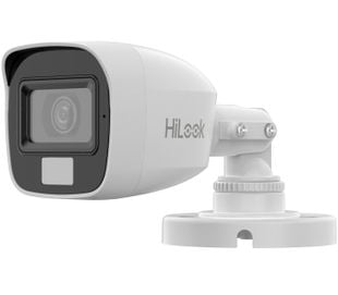 Camera de supraveghere pentru exterior Hikvision HiLook THC-B157-LMS, 3K 5MP, Iluminare duala 20m, 2.8mm, Microfon, IP66