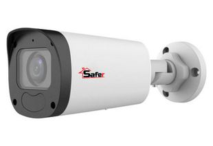 Camera IP de exterior, 2MP Full HD, IR 50m, Lentila varifocala motorizata, PoE, MicroSD, Microfon, Safer SAF-IPCBM2MP50VMZ