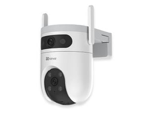 Camera IP Wi-Fi exterior Ezviz Dual 4G CS-H9C (5MP-5MP 4G), dual lens 3K+3K, Wi-Fi 6, rotire si inclinare, detectie AI, viziune nocturna color 40m, audio bidirectional
