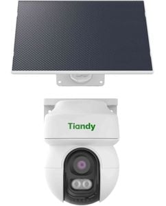 Camera supraveghere 4G cu panou solar Tiandy, 3MP IR 30m, IP65, detectie AI, TC-H333K 8DA-4