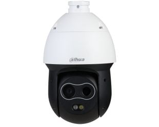 Speed Dome IP cu senzor termic si optic Dahua TPC-SD2241-B7F8-DW-S2, 2K 4MP, lentila termica de 7mm, optica de 8mm, IR 50m, PTZ, audio bidirectional, alarma, PoE+, IP66