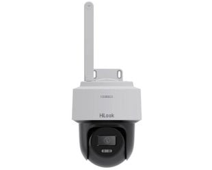 Camera supraveghere IP Wi-Fi rotativa PT Hikvision HiLook PTZ-N2C400I-W(W), 4MP, IR 30m, Microfon, Difuzor, slot microSD, IP66