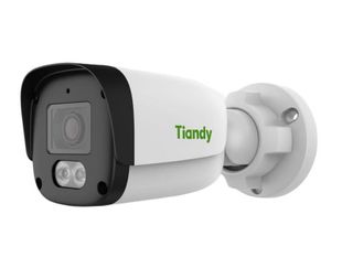 Camera supraveghere exterior IP Tiandy, 6MP, IR si LED alb, microfon, PoE, IP67, TC-C36QN 2ENA-28