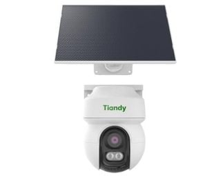 Camera supraveghere 4G cu panou solar Tiandy, 4MP, Iluminare duala