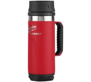 Cana termica Milwaukee Packout Mug, 532ml, otel inoxidabil 18/8, izolatie in vid, rosie, 4932493471