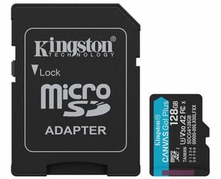 Card microSD 128GB Kingston Canvas Go Plus, pana la 200MB/s, SDCG4/128GB