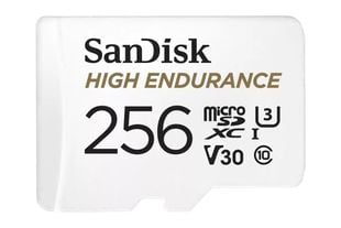 Card MicroSD pentru supraveghere video, Sandisk, V30, 256 Gb