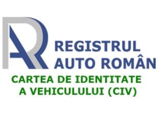 Carte de identitate a vehiculului emis de RAR, CIV RBD