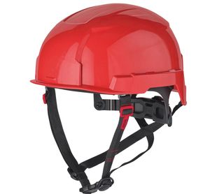Casca de protectie BOLT 200 Milwaukee, ventilata, carcasa din lexan, rosie, 4932478919