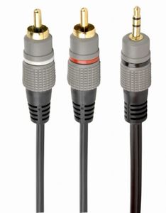 Cablu audio Stereo 1,5 metri Jack 3,5 Tata la 2 RCA Tata, CCA-352-1.5M