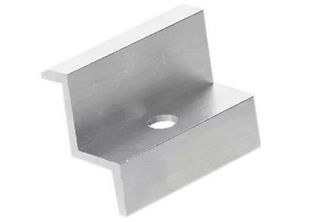 Suport capat din aluminiu pentru prindere panouri solare, 50x27 mm, compatibil cu suruburi M8, FIX27X33X44-C