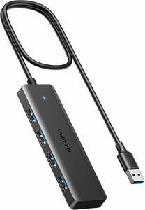 Hub extern USB , CM219, 4x USB 3.0, conectare USB 3.0, carcasa aluminiu, cablu 15 cm, gri