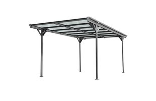 Copertina auto carport ALFA, aluminiu, policarbonat, 3050x5030 mm, gri antracit RAL 7016, 23-719