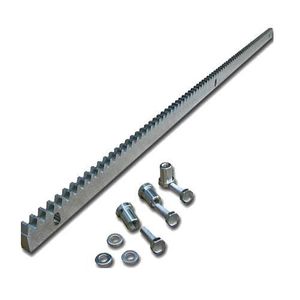 Cremaliera din metal galvanizat, 1m, 8mm grosime, cu suruburi si distantiere, CRM8