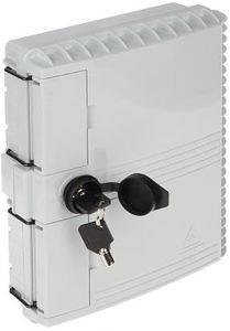 Cutie distributie fibra optica FTTH 2 intrari si 6 iesiri, IP65, Safer PPO-16/4