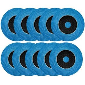 Set 10 discuri lamelare zirconiu Milwaukee, granulatie 120, diametru 125mm, pentru metale feroase, 4932472227xset10