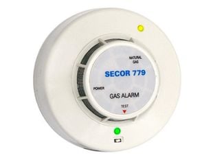 Detector gaz metan Primatech SECOR 779/220V, 220V, alarma sonora 85dB, LED, releu NO/NC, montaj tavan