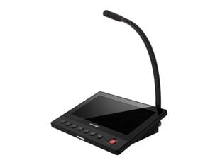 Microfon adresare publica Hikvision DS-QAZ1MP7G1, ecran tactil IPS 7 inch, PoE, TTS, difuzare live/programata/urgenta, intrare MIC 3.5mm, 