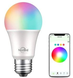 Led Wifi RGB 8W, 6500K+RGB compatibil Tuya dulie E27 Gosund WB4