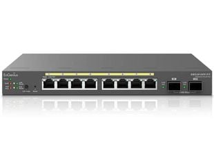 Switch EnGenius EWS2910FP-Fit, 8 porturi Gigabit POE, 2 porturi SFP, putere 110W, cu management