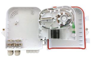 Cutie jonctiuni optice FTTH, montaj perete/stalp, 8 adaptori SC/APC, Braun Group FDB-208A-PLC