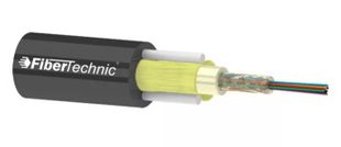 Fibra optica Fibertechnic, 100m, 24 fibre, Singlemode, 1200N, manta HDPE, 100xTS-FO24SM-ADSS80