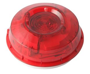 Stroboscop sisteme detectie incendiu Morley-IAS - Flash inteligent, lentila de culoare rosie (EN54-23 clasa O), cu izolator, Honeywell WST-PR-I05