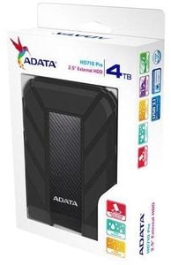 Hard disk Extern 4TB ADATA pe USB pentru export video AHD710P-4TU31-CBK